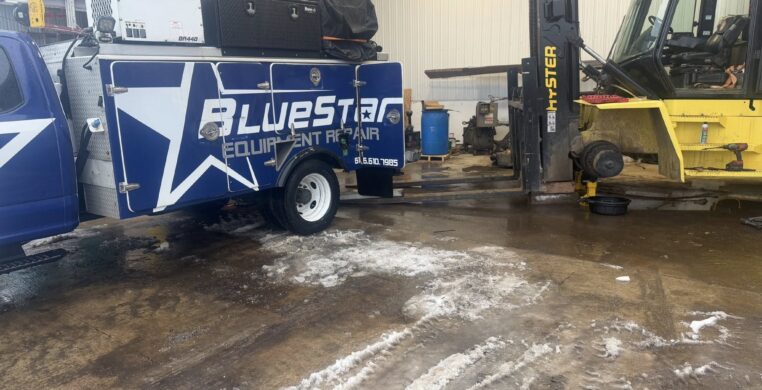 Repairing Large Hyster Forklift